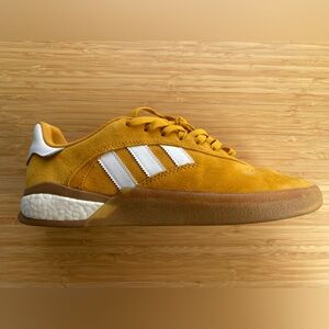 Adidas Skateboarding Shoes Yellow Suede Men’s US 11